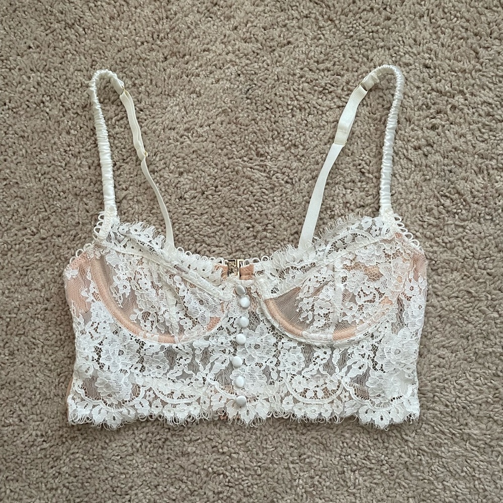 Sexy, Lace Bralette with Buttons